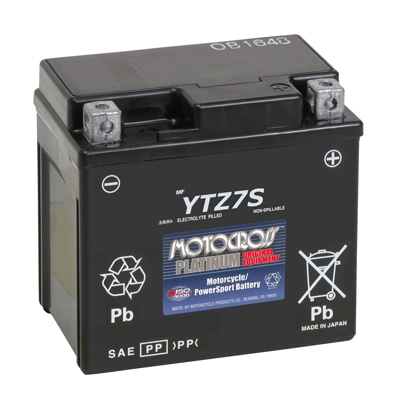 Motocross YTZ7S - High Performance AGM Motorcycle Battery